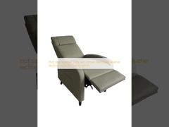 Vente à chaud canapé en cuir ensemble de coin canapé couchette en cuir sectionnel pour le salon