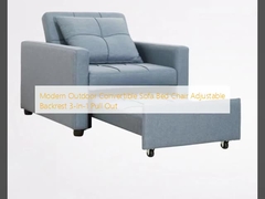 Couchette extérieure convertible moderne fauteuil lit dossier réglable 3 en 1