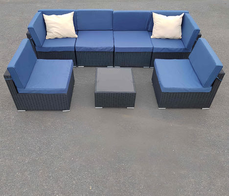 Modern Free combination  Rattan Sofa Settee Table Chairs Sets UV And Waterproof For Outdoor Indoor Relaxation Furniture