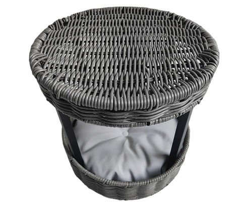 Artificial Hand Woven Rattan Cozy Pet Kitty House Waterproof Breathable Cat Bed Condo House