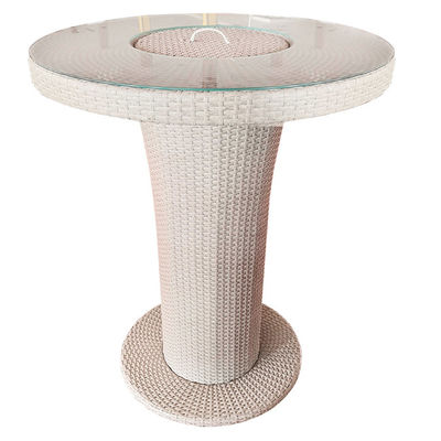 Hot Selling Outdoor Furniture Bar Set Durable Rattan Wicker Bar Stool And Chairs Poly Rattan Round Bar furniture Set