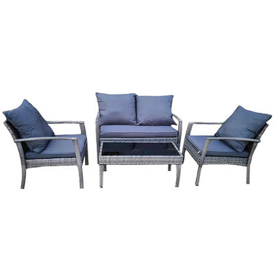 Top Selling In Uk /Usa Market 4 Pieces Rattan Handmade Outdoor Furniture Luxury Patio Garden Furniture Set