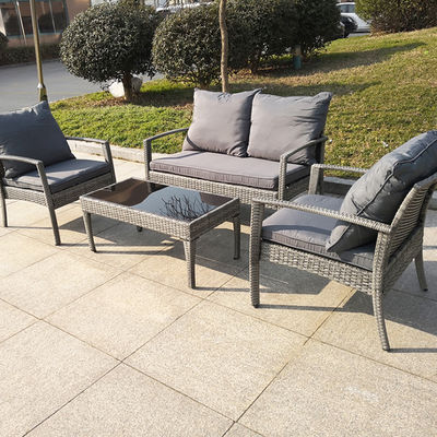 Top Selling In Uk /Usa Market 4 Pieces Rattan Handmade Outdoor Furniture Luxury Patio Garden Furniture Set