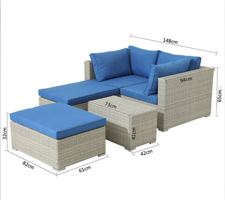 Outdoor Wicker Rattan Furniture Patio Chair Garden Table Leisure Rattan Sofa Set