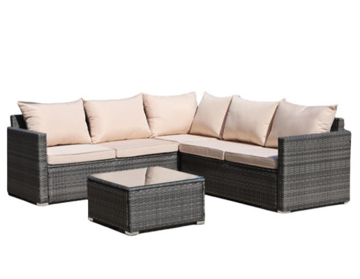 Rattan Sofa And Coffee Table Set Restaurant Chair Outdoor Table Store Cushion 6cm