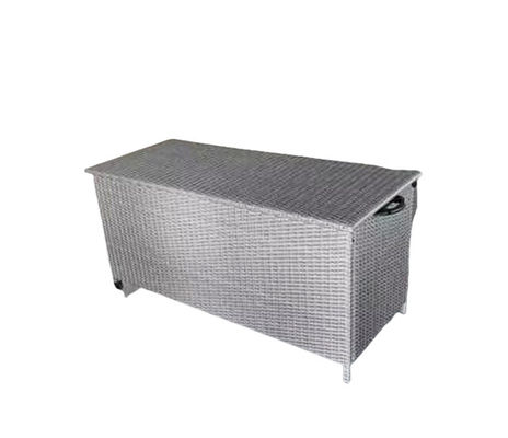 Home Indoor And Outdoor Garden Space Cushion Trunk Furniture Rattan Storage Box Outdoor Woven Rattan Waterproof