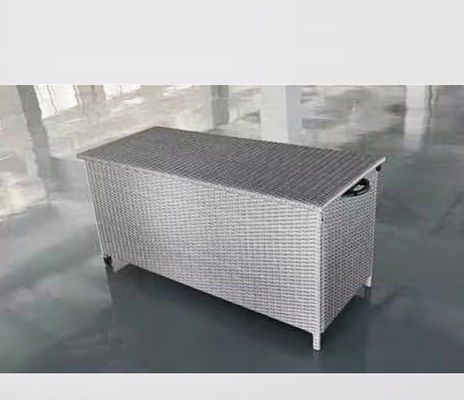 Home Indoor And Outdoor Garden Space Cushion Trunk Furniture Rattan Storage Box Outdoor Woven Rattan Waterproof