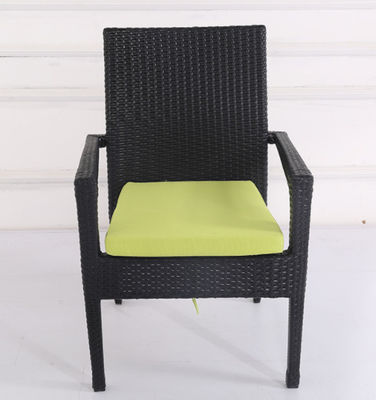 Black Wicker Patio Dining Table Garden Restaurant Dinning Table Set