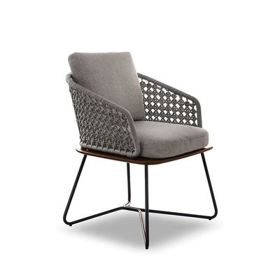 Nordic outdoor sofa, courtyard teak rattan sofa set, villa wicker sofa, open-air garden outdoor furniture